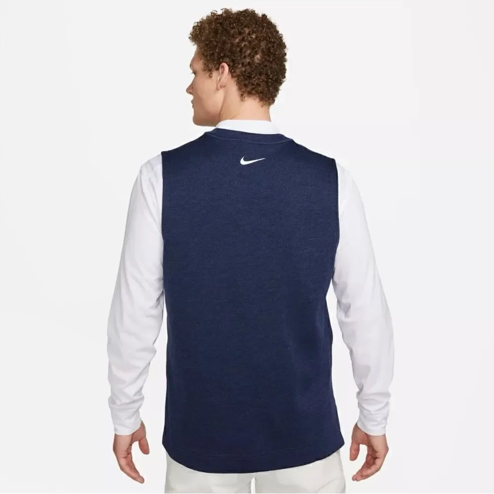 Nike  Dri-Fit Tour Golf Vest Sweater Round Neck Navy